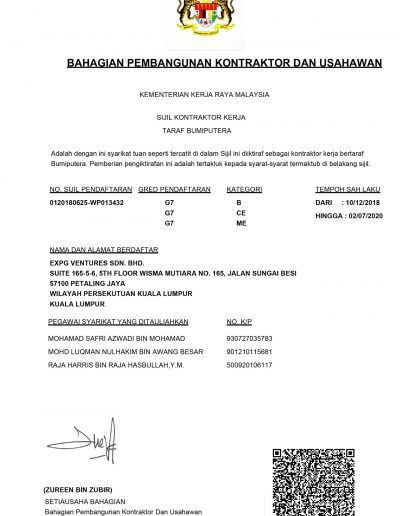 EVSB_CIDB_SIJIL-TARAF-BUMI-(CIDB)_EXPIRY-2-JULY-2018-1