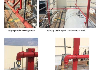 Installation of Sprinkler System for Transformer Oil Tank